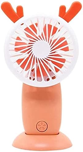 Luvadu ZCX Orange Antlers reîncărcabilă ventilator mic Bubble Machine USB portabil Mini Night light Fan cu 2 sticle sau copii,