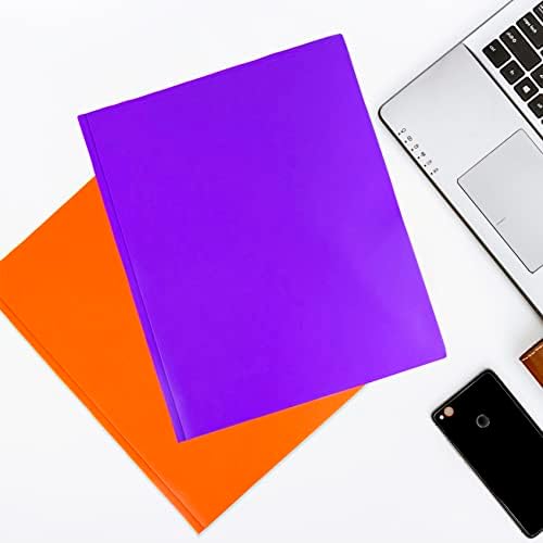 12 pachete de foldere din Plastic cu buzunare și vârfuri, foldere colorate cu două buzunare pentru documente,culori asortate