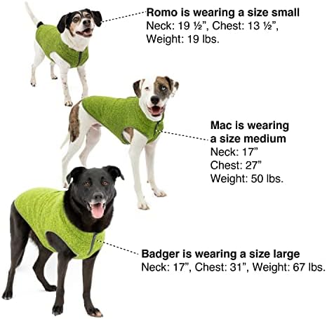 Pulover de câine Kurgo K9 Core / Pulover pe tot parcursul anului pentru câini / vestă din lână pentru câini | jachetă din lână
