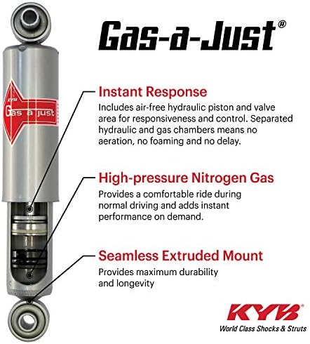 KYB KG54328 Gas-a-doar șoc de gaz, Argintiu, Alb