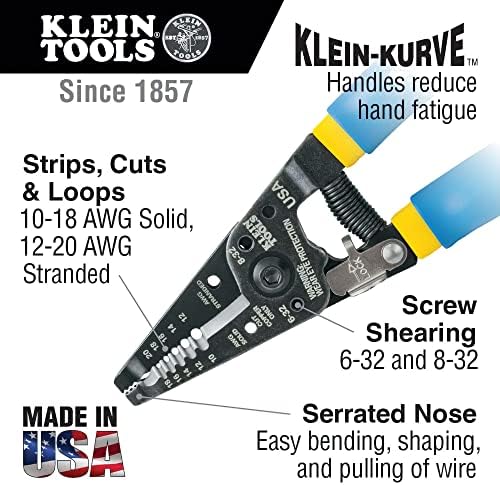 Instrumente Klein 53725 BX Cutter de cablu și tăietor de cablu blindat, conductă flexibilă și cabluri blindate și instrumente