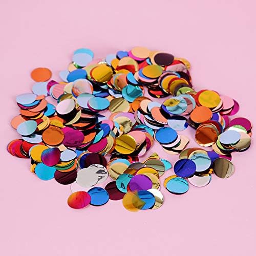 Sequins Sequins Confetti Multi-Color Aruncare Confetti 20mm/0.8in Folie Metalică Confetti Cercuri Confetti Table Confetti pentru