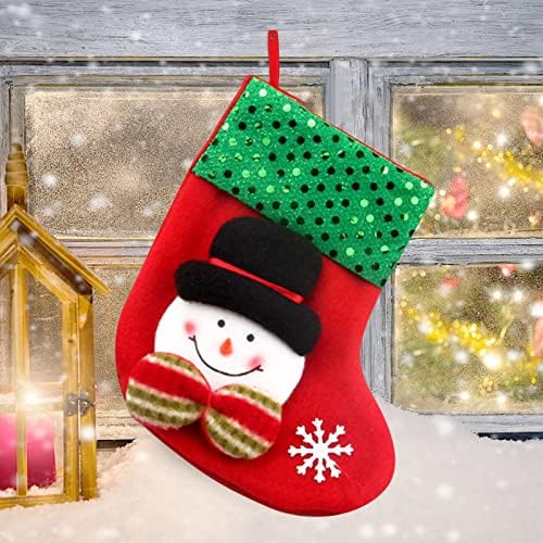 Ghirland pentru șemineu manta de 6 metri șosete cu bomboane mici de Crăciun geantă de Crăciun ciorapii pentru decorațiuni cadou
