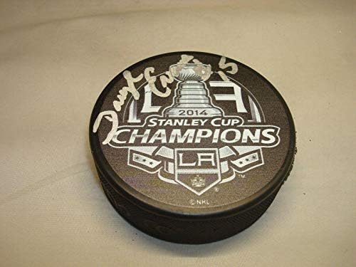 Daryl Evans a semnat cu Los Angeles Kings 2014 Stanley Cup Champs Hockey Puck 1A-autograf NHL Pucks