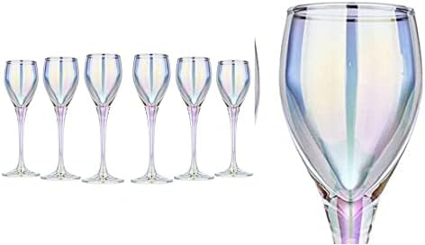 Elegant și Modern Crystal Liquer Glass Set de 6, 1.75 oz Pahare Liquer, 55 ml-wg