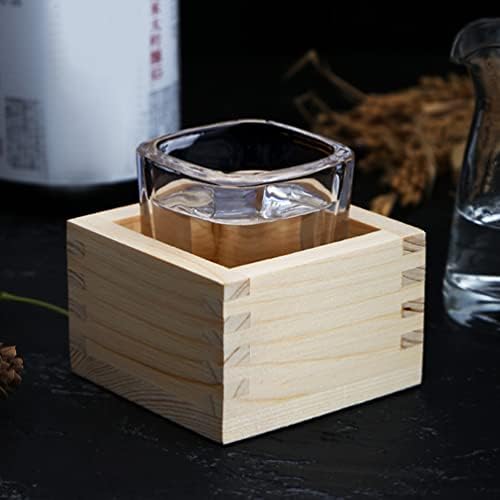 Cupa de lemn de cabil din lemn căni de lemn delicioase căni masu japonez hinoki lemn saki ceașcă cutie masu sake căni tradiționale