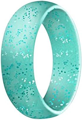 Inel din silicon inel lat de 5,7 mm inel de Yoga inel sport inel din silicon strălucitor inel din seria Rising Sun