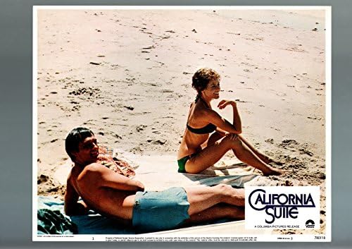 POSTER FILM: CALIFORNIA SUITE-1978-ALAN ALDA-JANE FONDA-COMEDIE-SCENA DE PLAJĂ-CARTE DE LOBBY NM