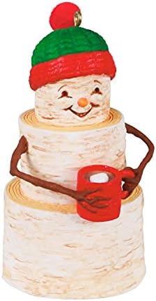 Hallmark Keepsake Ornament de Crăciun 2021, confortabil Birch Snowman