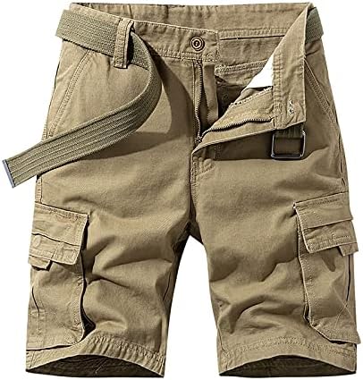 Pantaloni scurți pentru bărbați rtrde moda pantaloni de buzunar solid de culoare pantaloni de bumbac bumbac maza de pantaloni