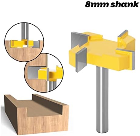 Tăietor de frezare de suprafață 8mm Shank CNC SLAB Nivelare router Drill Planificare Planificare Planificare Bit Dresser T