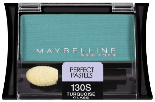 Maybelline New York Expert Wear Eyeshadow Singles, pasteluri perfecte din sticlă turcoaz din anii 130, 0,09 uncii