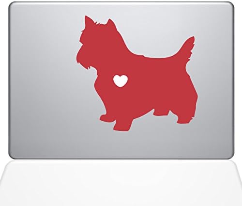 Decal Guru Îmi Place Autocolantul Meu De Vinil Yorkshire Terrier Decal, MacBook Air De 13, Roșu