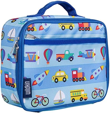 Wildkin Kids izolat pranz box Bag pentru băieți & amp; fete, copii reutilizabile Lunch Box este Perfect pentru elementar, dimensiunea