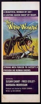 Femeia de viespe Susan Cabot Roger Corman Giant Insect Sci-Fi 1959 Original Rolled Insert 14x36 Poster Movie