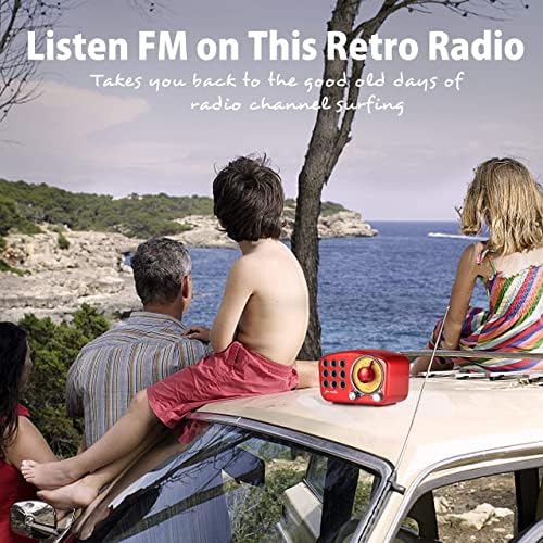 Difuzor Bluetooth retro, radio Radio-Greadio FM vintage cu stil clasic de modă veche, îmbunătățire a basului puternic, volum