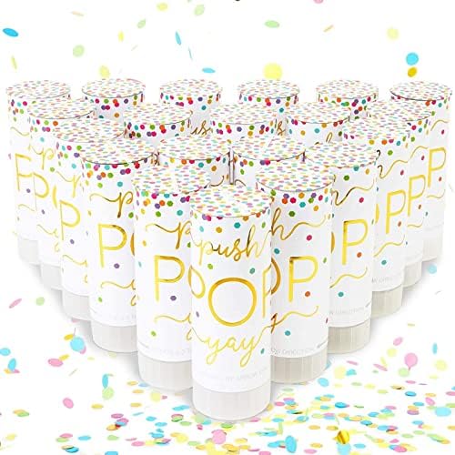 20 pachet Rainbow Confetti Shakers Party Supplies, Party Confetti Bulk Pack, Mini Shakers Pentru Petrecere de aniversare, nuntă,