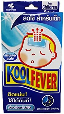 2 cutii de Koolfever, Reduce febra răcire gel tampoane pentru copii, toată noaptea de răcire.