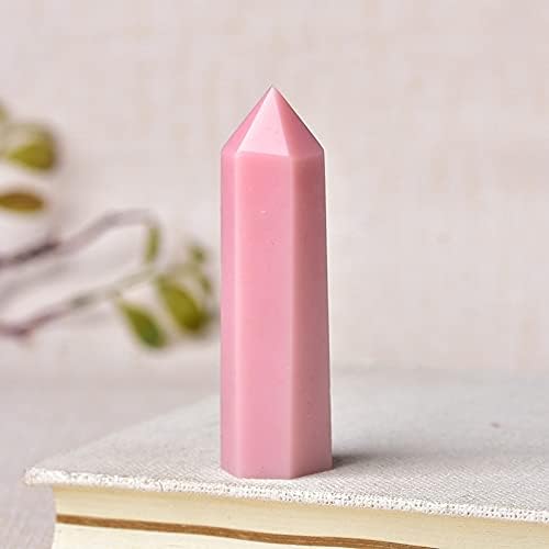 SHITOU2231 1 buc cristal Natural roz Opal vindecare Piatra lustruit Reiki obelisc cuarț turn bagheta Ornament pentru decorațiuni