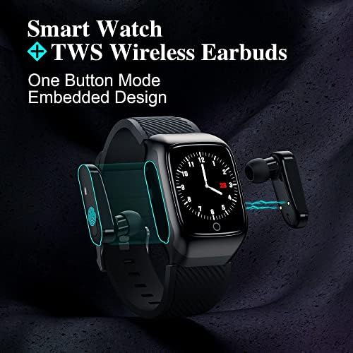Ceas inteligent cu căști pentru femei bărbați Bluetooth Earphone Wireless Smartwatch Fitness Watch mp3