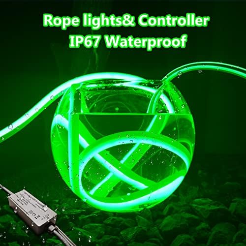 Led NEON Rope Lights Outdoor,135FT RGB NEON LED Strip Lights Outdoor Waterproof,120leds/M, Dimmable / Multi-Colors Connectable