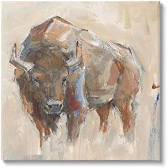 Stupell Industries Bison Portret Country Wildlife Picting Canvas Wall Art, Design de Ethan Harper