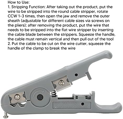 HT S501A Instrument manual de dezbrăcare a sârmei de cablu coaxial pentru cabluri pentru linii telefonice