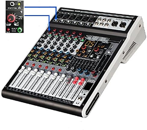 ZCMEB MIXER AUDIO DJ AUDIO AUDIO USB MIXER reverb 48V Phantom Digital Display PC Interfață de înregistrare Consola de mixare
