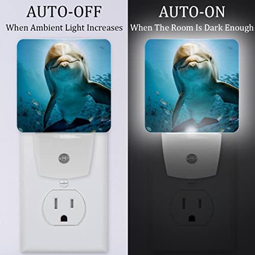 Dolphin Under Sea Lights Night Cont la Wall Kids LED Lumina de noapte pentru creșă pentru copii dormitor baie de bucătărie