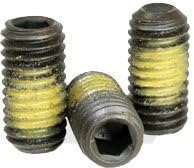Fișe de fixare Newport Nylon Patch Socket Set șuruburi Punct de ceașcă, 7/8-9 x 1, oțel din aliaj, oxid negru, fir grosier