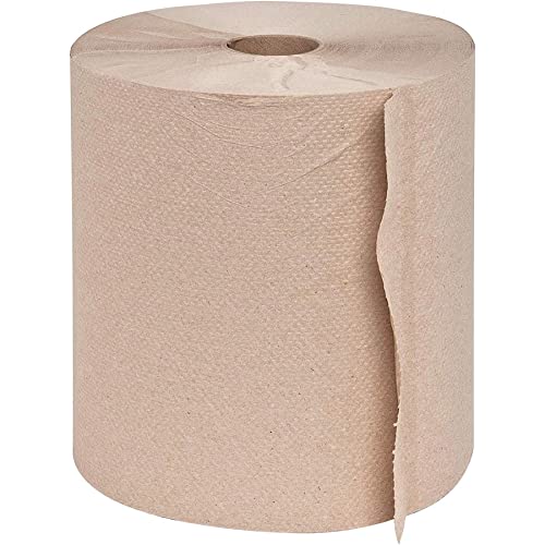 GENINEIN JOE - Prosoape de hârtie - prosoape de rulare cu hardwound în relief - hârtie - 7,88 x 600 ' - maro