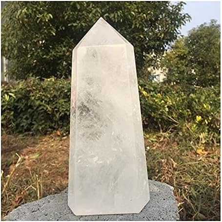 Sousy natural alb cuarț alb -obelisc de vindecare a cristalului turn frumos