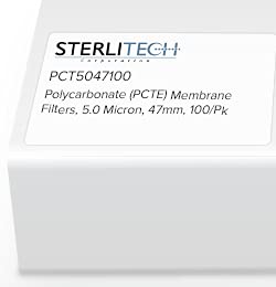 PCT5047100-Sterlitech 47mm, filtre cu membrană din policarbonat de 5,0 microni-pachet de 100 de filtre