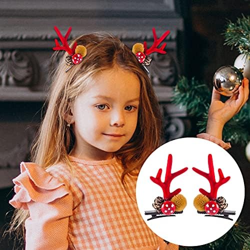 Crăciun moda pulbere decorațiuni de Crăciun pentru copii o pereche părul mic părul fetiței părul mic
