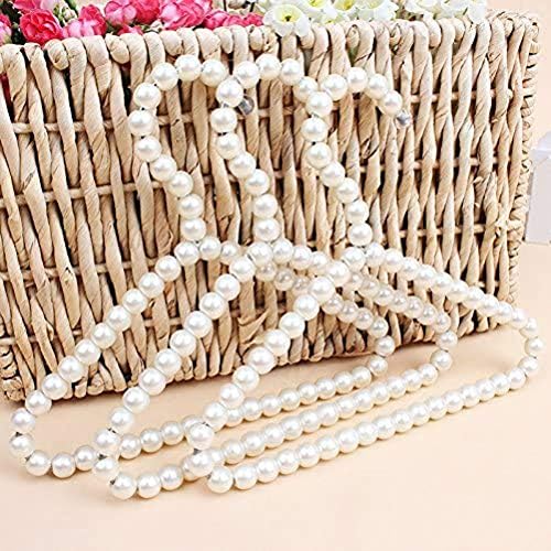 Buueerr 3 pachet mărgele de perle albe metalice de haine elegante pentru copii pentru copii câine pentru animale de companie