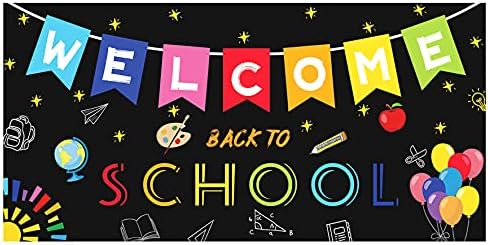 Bine ați venit înapoi în fundalul școlii, 2022 prima zi de fundal școlar profesor și Student înapoi la școală Decorațiuni de