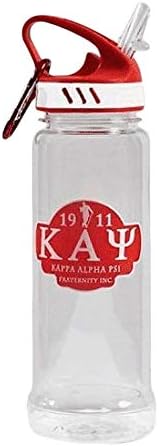 Greekgear Kappa Alpha Psi Sticlă de apă cu cârlig carab