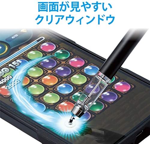 Elecom P-TPGDPZBK Stylus Sten, pentru jocuri de puzzle, tip de disc, compatibil cu smartphone-uri/tablete, negru