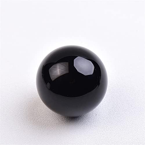 Wensuny 1pc cristal natural obsidian cuarț minge lustruit glob masaj minge reiki vindecare piatră decor de casă decor rafinat