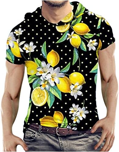 Tricou cu imprimeu 3d pentru bărbați pentru bărbați, bluze de bluze cu mâneci scurte/cămașă cu mâneci scurte/cămașă