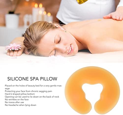 Zjchao moale de silicon spa pernă, masaj față de masaj Relax Pillow Silicon Spa Beauty Salon Skin Care Cap Cap Patu pentru