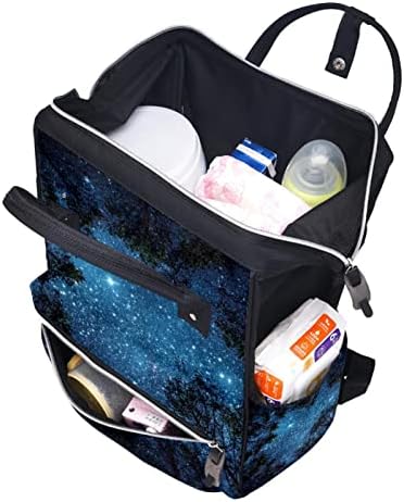 Starry Sky Patter Scheter Bag Rucpack pentru bebeluși Schanp Schimbarea pungilor multi funcții Bag de mare capacitate de mare