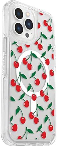 Otterbox iPhone 13 Pro Max și iPhone 12 Pro Max Symmetry Series+ Case - Cherry On Top, Ultra -Sleek, Snaps to Magsafe, margini
