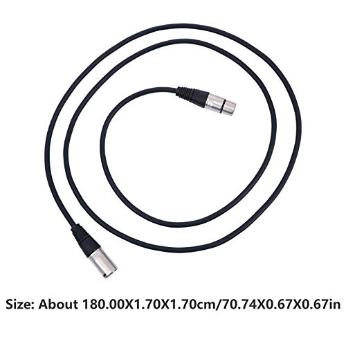 Cablu generic de 3pcs din aliaj de zinc XLR Masculin Mascul la femei echilibrat cu 3 pini XLR Microfon Cabluri audio