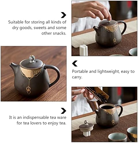 Teapot frunză jug porțelan din fier-rust de ceai de ceai fierbinte ceramică fierbinte pour japonez bucătărie practică vintage