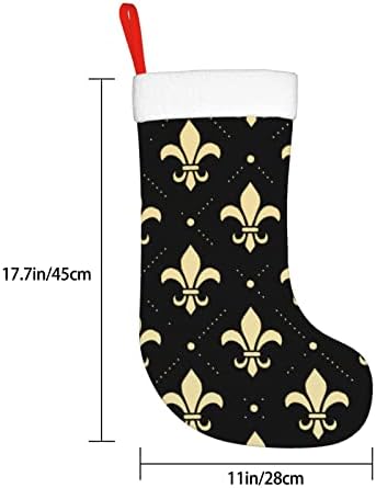 Ciorapi de Crăciun AGENSTER FLEUR DE LIS GOLD COMPLACE COMPLACE ALIMENTARE