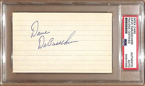 Dave DeBusschere Hof carte de Index 3x5 autografată NY Knicks PSA / DNA 178823-semnături tăiate NBA
