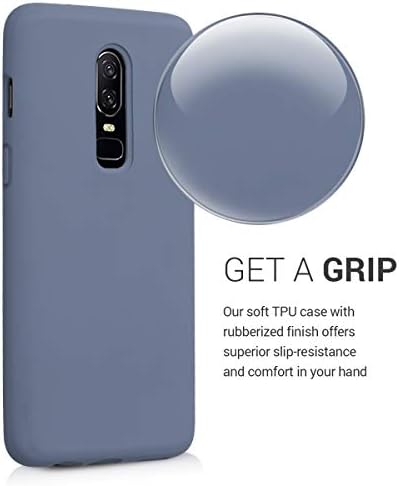 carcasă din silicon kwmobile TPU compatibilă cu husa subțire pentru telefon OnePlus cu 6 carcase cu finisaj moale-Lavender