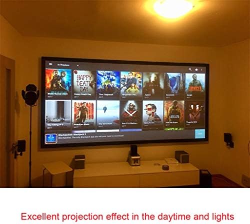 Ecranul proiectorului ZSEDP 16:10, 100 120 inch Ecran de proiecție a pânzei din țesături reflectorizante pentru YG300 DLP LED