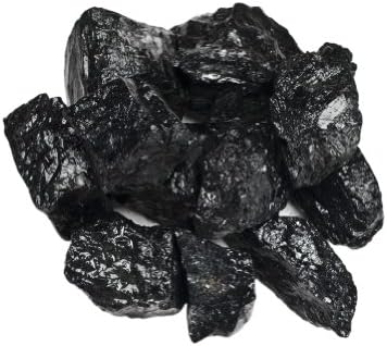 Pietre prețioase hipnotice Materiale: 5 lbs pietre negre de turmalină din Asia-cristale naturale brute brute în vrac pentru